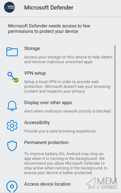 Defender for Endpoint Permission request