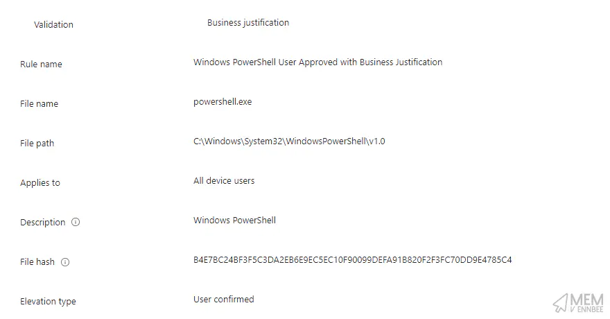 Elevation PowerShell Rule