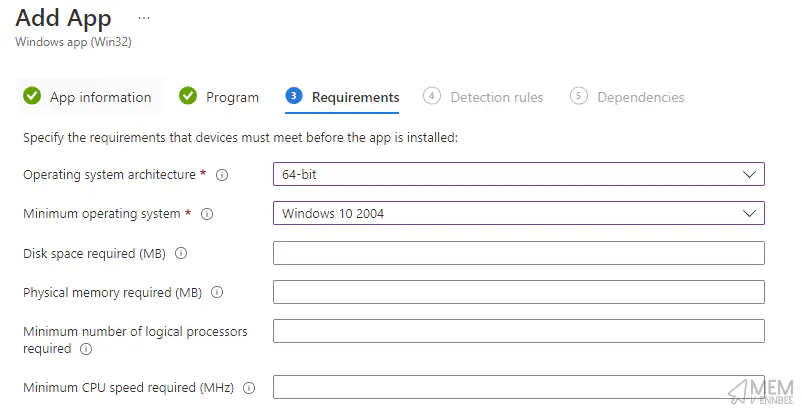 Dell App Requirements