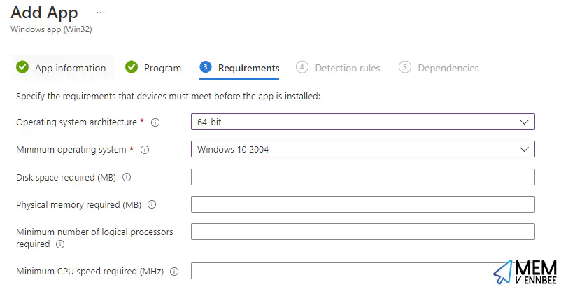 Dell App Requirements