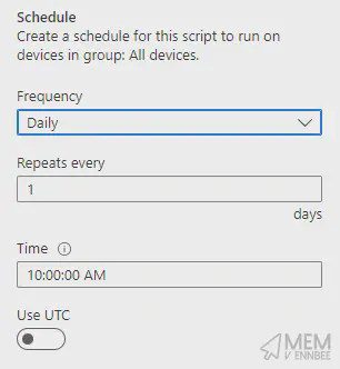 Proactive Remediation Schedule