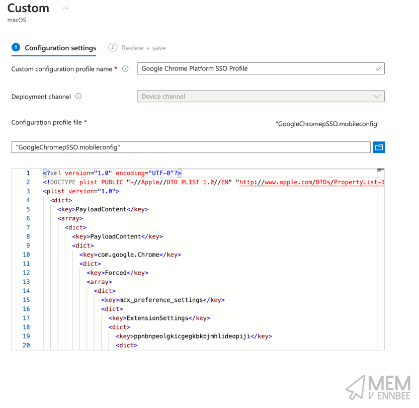 Microsoft Intune Custom Profile