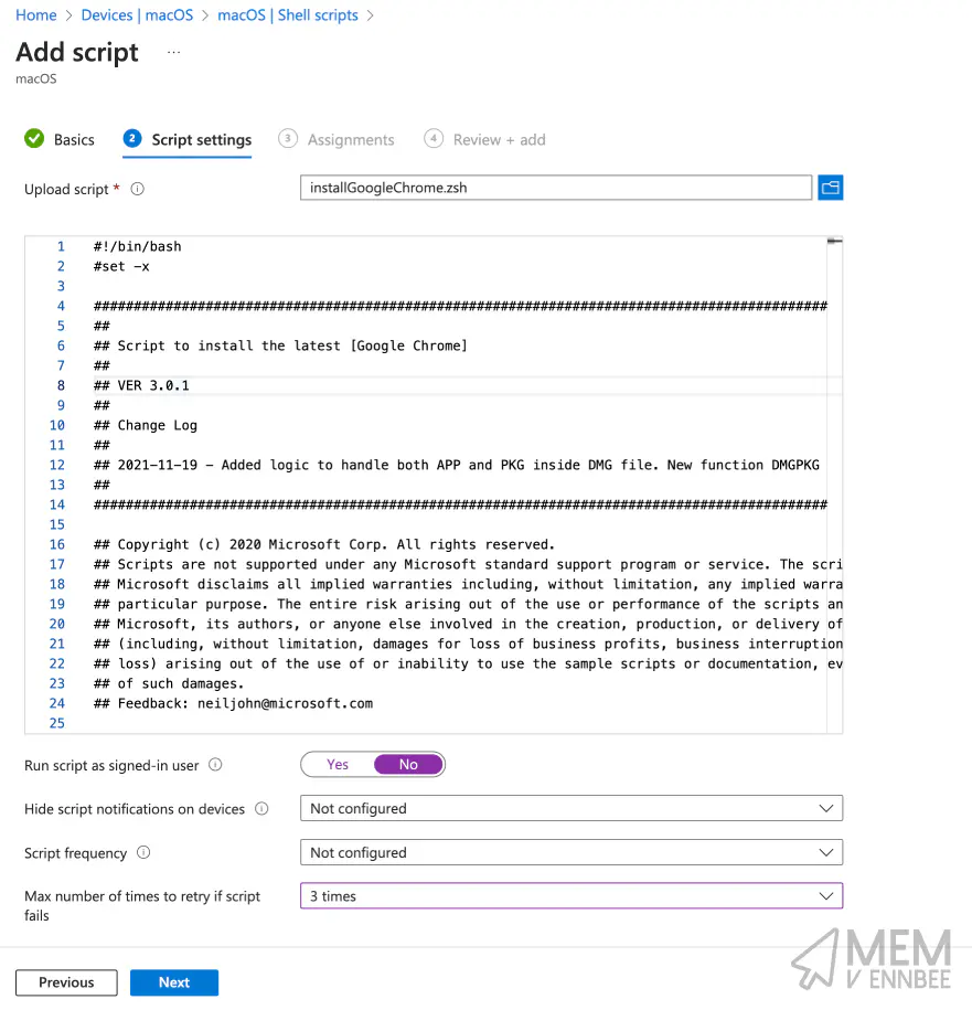 Shell Script for Google Chrome deployment