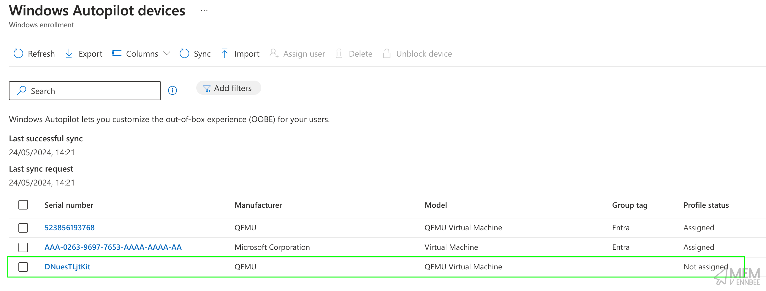 Windows Autopilot Devices