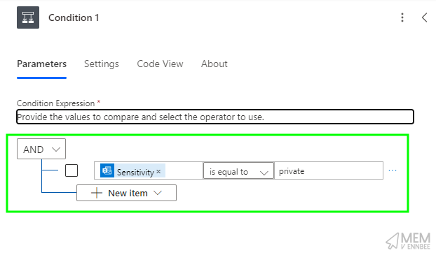 Configuring a Condition Action