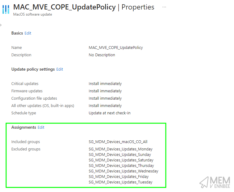 Software Update Exclusions