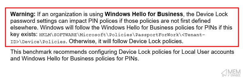 Device Lock Warning