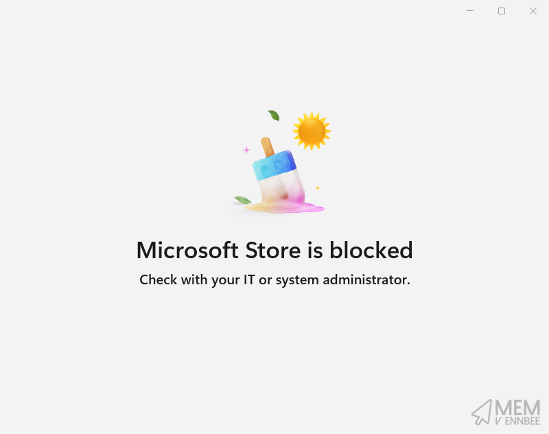 Blocked Microsoft Store