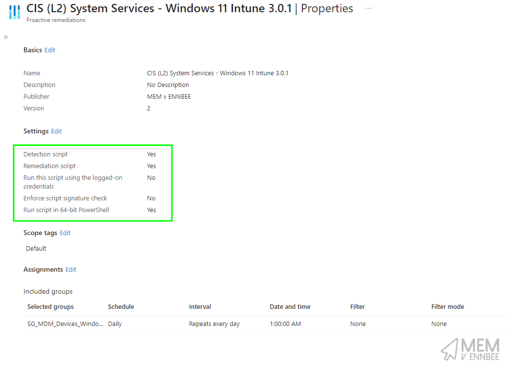 CIS Level 2 System Services Remediation