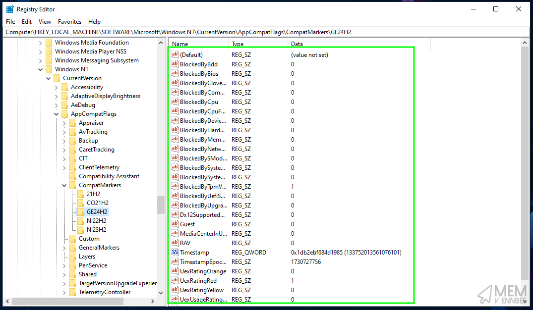 Feature Update Readiness settings